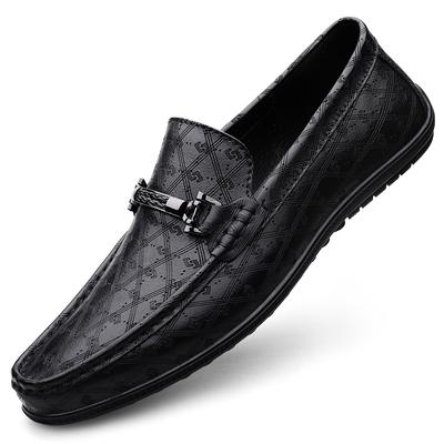 Fashion High End Loafers Shoes Casual Leather Shoes Men's Handmade Business Formal Flat Shoes Driving Footwear Breathable Male Moccasins