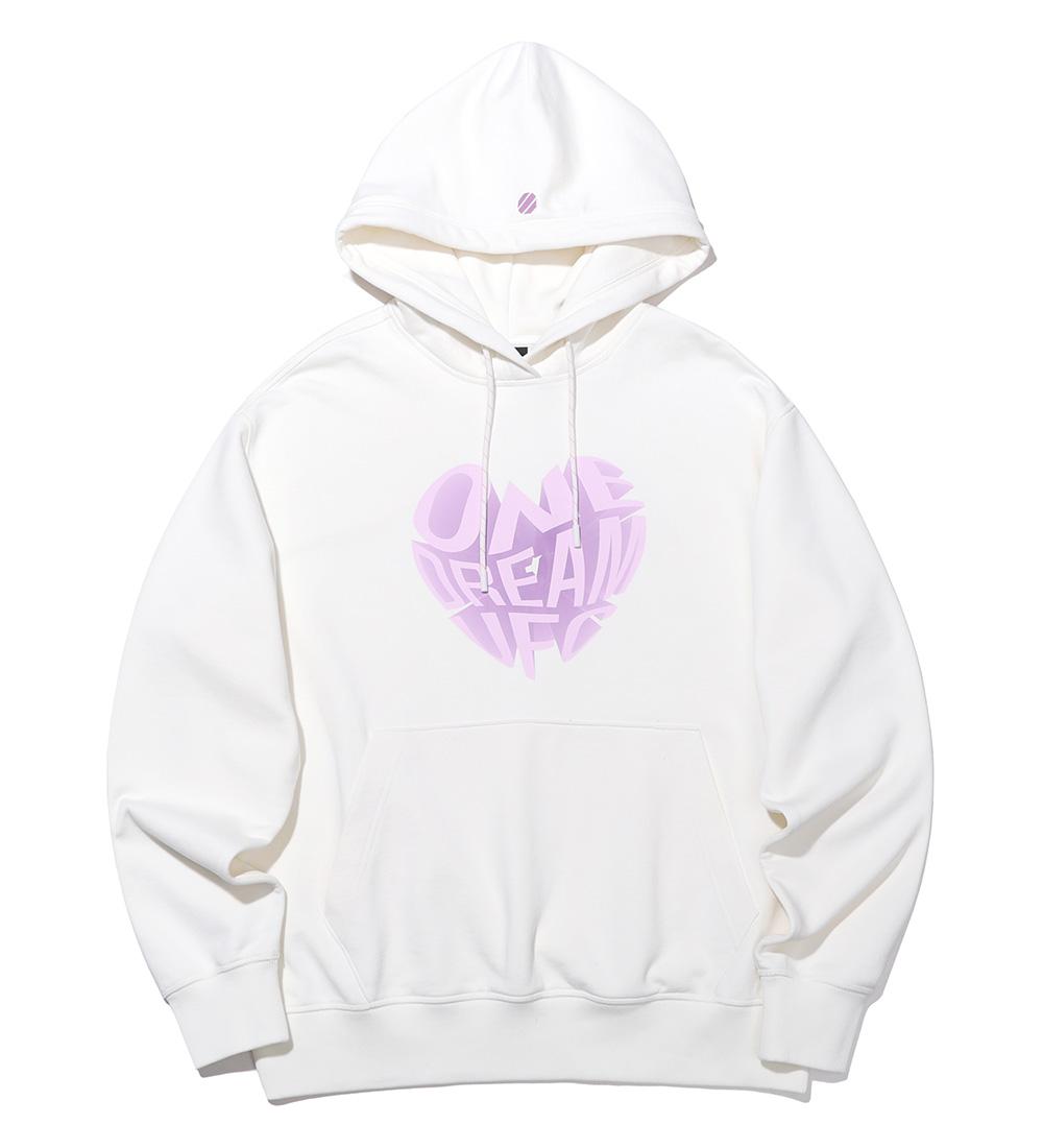 Ufc Sports Ufc Heart Relaxed Fit Hoodie Off-White U2Hdu1302Ow Off-White/M