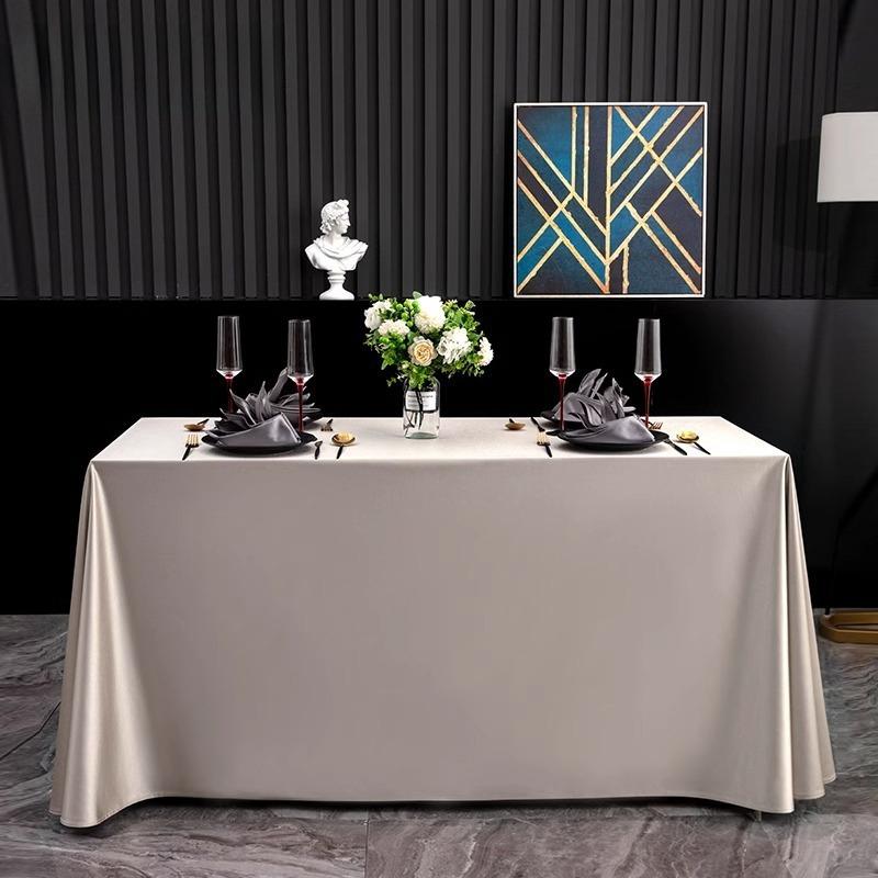 Light Luxury and Simple Tablecloth for Weddings Banquets Hotels Rectangular and Wear-resistant Suitable for Multiple Scenarios