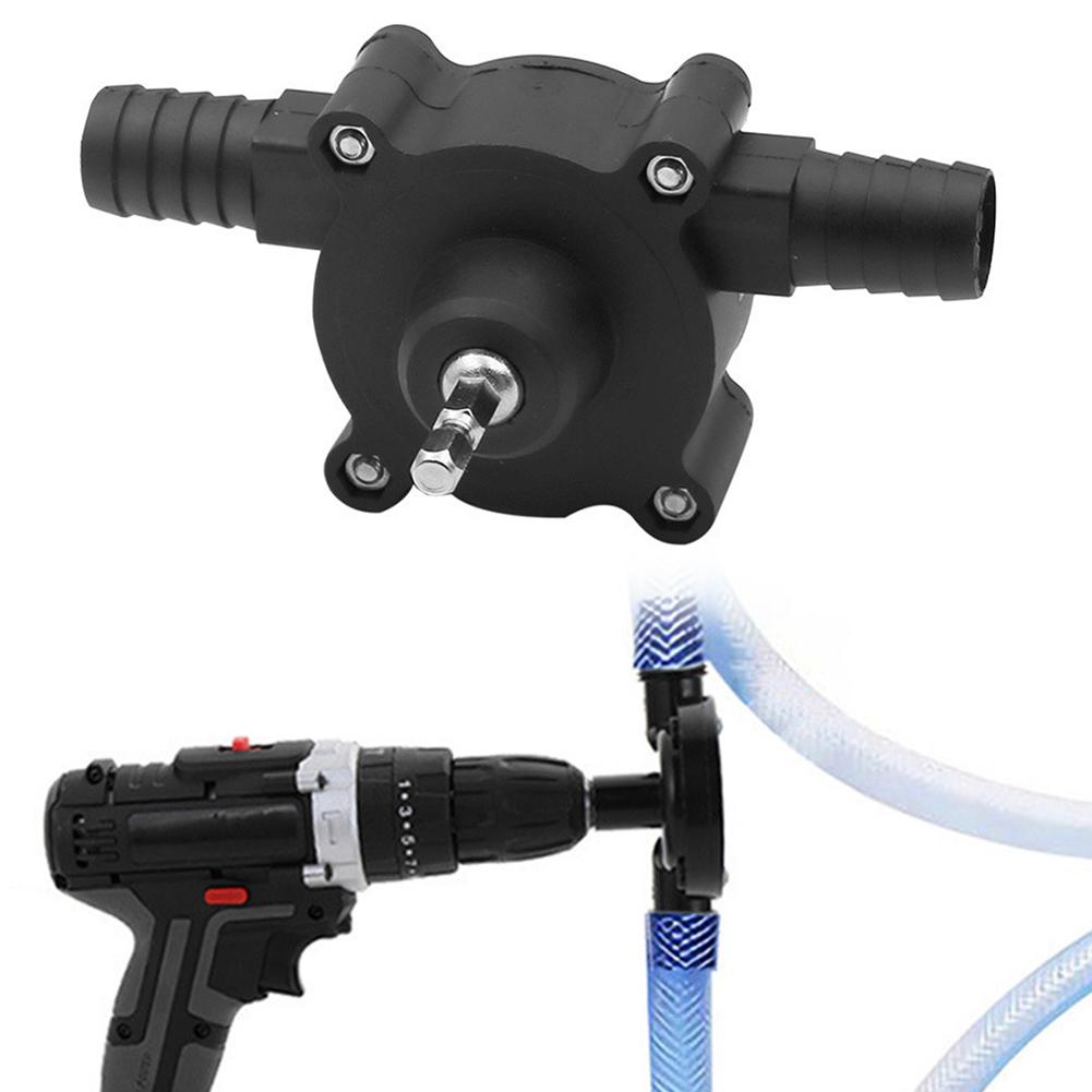 Portable Hand Drill Pump Water Transfer Pump Self Priming Transfer Pumps Hand Electric Drill Pump for Home Outdoor Applications