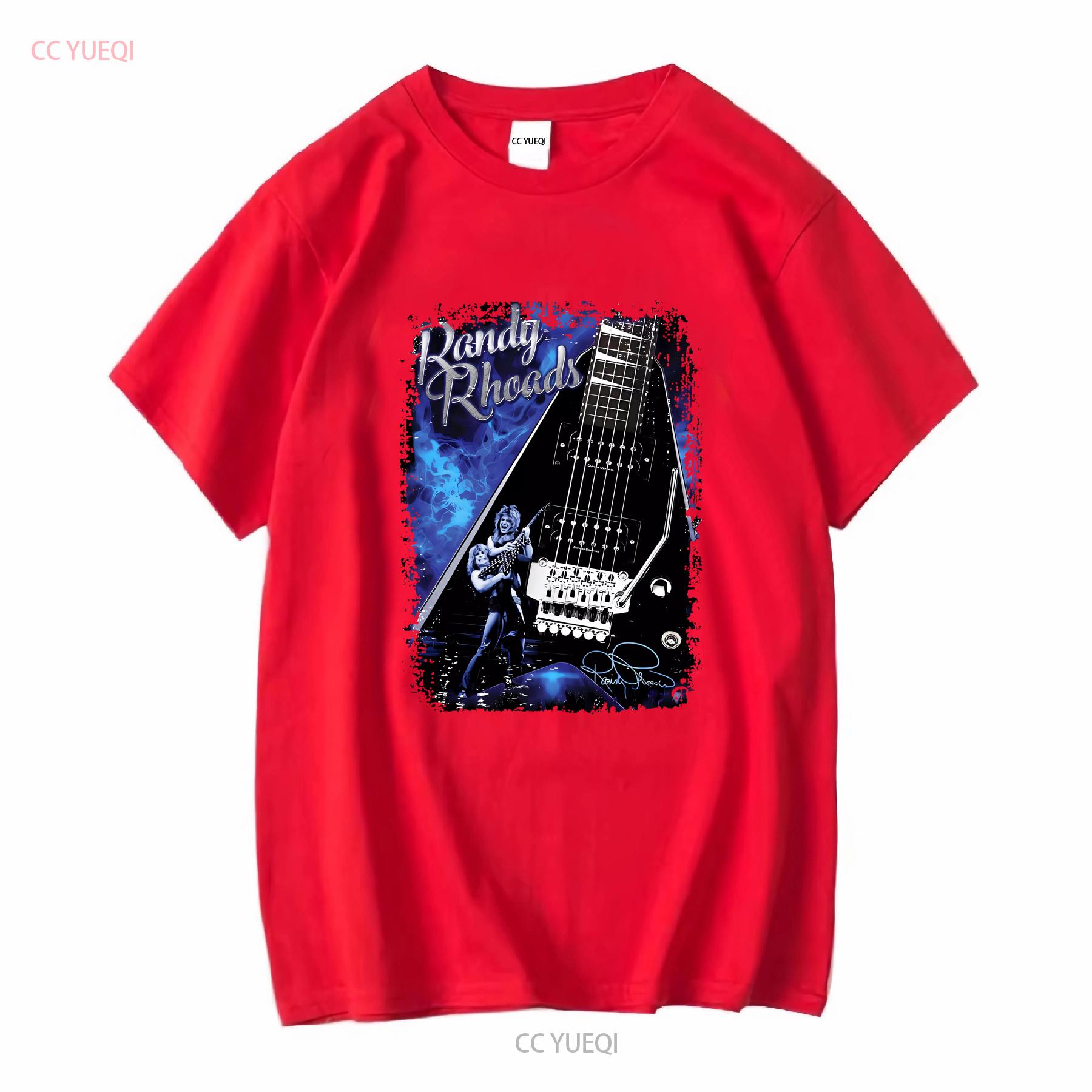 Vintage Randy Rhoads Guitar Hero Cotton Black S 5XL T Shirt vintage Washed streetwear designer clothes Unisex Comfortable S
