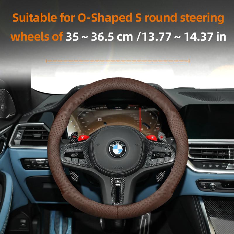 

Suitable for Bmw Ultra-Thin Breathable Leather Steering Wheel Cover Suitable for E46 F20 E87 E39 E91 G20 F31 E93 X3 E83 E61 m Serie 1 F30