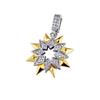 Gold Zirconia Pendant In Various Styles - Fashionable DIY Jewelry Accessory