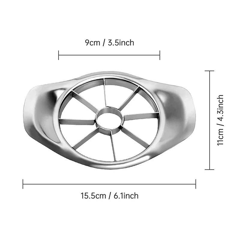 Stainless Steel Apple Slicer Fruit Cap Cutter Flower Multifunctional Tool for Easy Kitchen Cleaning and Storage of Accessories
