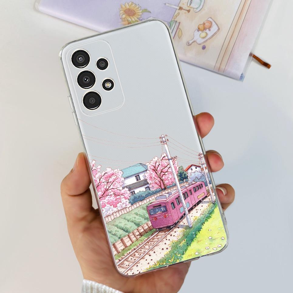 Voor Samsung A13 M13 M23 M33 Galaxy Hoesje Bloemen Vlinder Astronaut Telefoonhoesje Achterkant Zachte Bumper Samsung Galaxy A13 M23 Tas