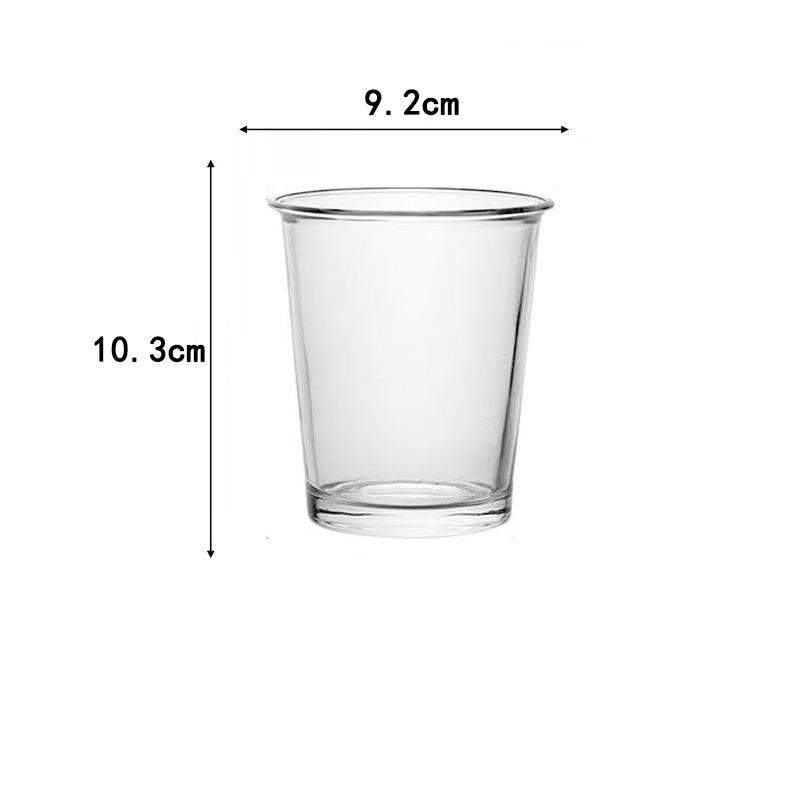 Simple Transparent Juice Milk Tea Mug Korean Style Coffee Cup Household Creative Cold Brew Latte Mug Party Specific Bubble Glass 1pcs