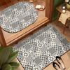 Retro Color Brick Diatom Mud Ground Surface Mat Bathroom Moisture Moisture-wicking Dirt Resistance Quick Drying Anti Slip Restroom Foot Mat