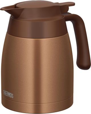 Thermos Stainless Steel Pot 1L Brown Gold Thermal Pot Tabletop Pot Thermos Structure BWG Heat/Cold TTB-1001