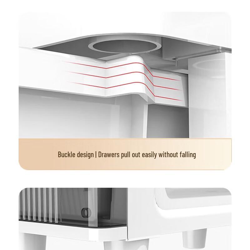 Miling No-Drill Slim Bathroom Storage Cabinet