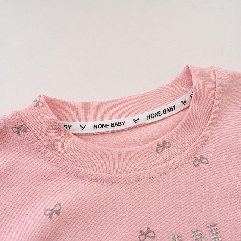 Girls' Short Sleeved Summer T-shirt Baby Casual Shirt, Fashionable Children's Clothing