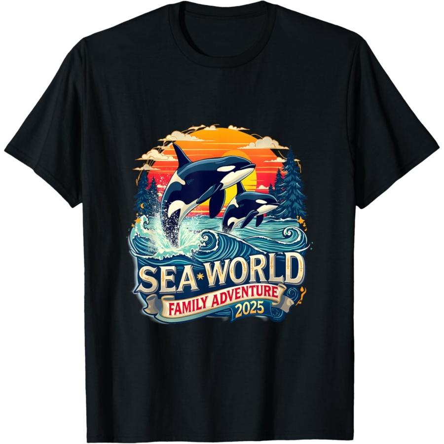 

Family Adventure Sea World 2025 Ocean Explorer Memories T-Shirt XXXXXL чорний