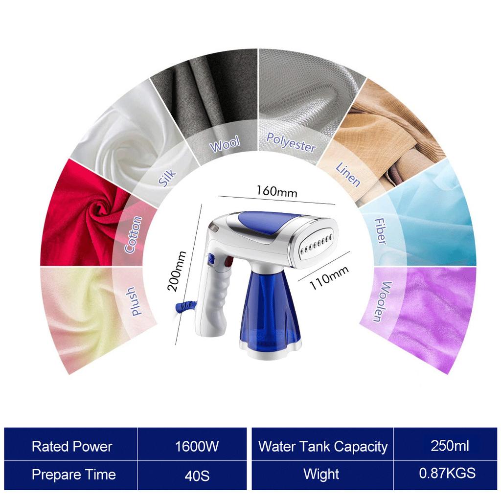 Handheld Folding Hanging Ironing Machine Household Mini Steam Iron 1600w Travel Thermostat Ironing Machine