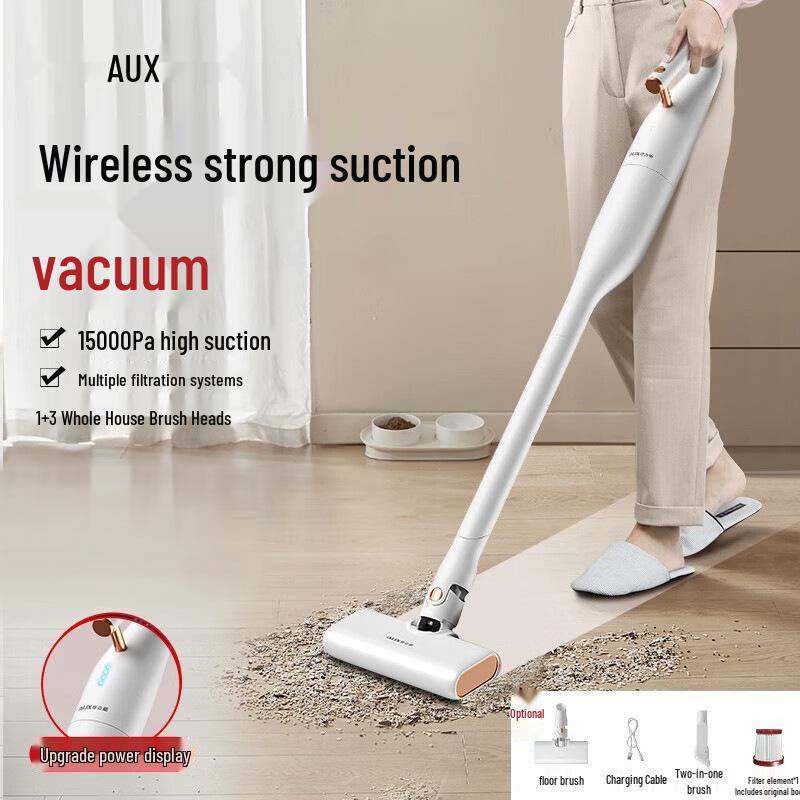 

AUX Handheld Wireless Vacuum & Mop - Powerful Suction, Compact Household Cleaner