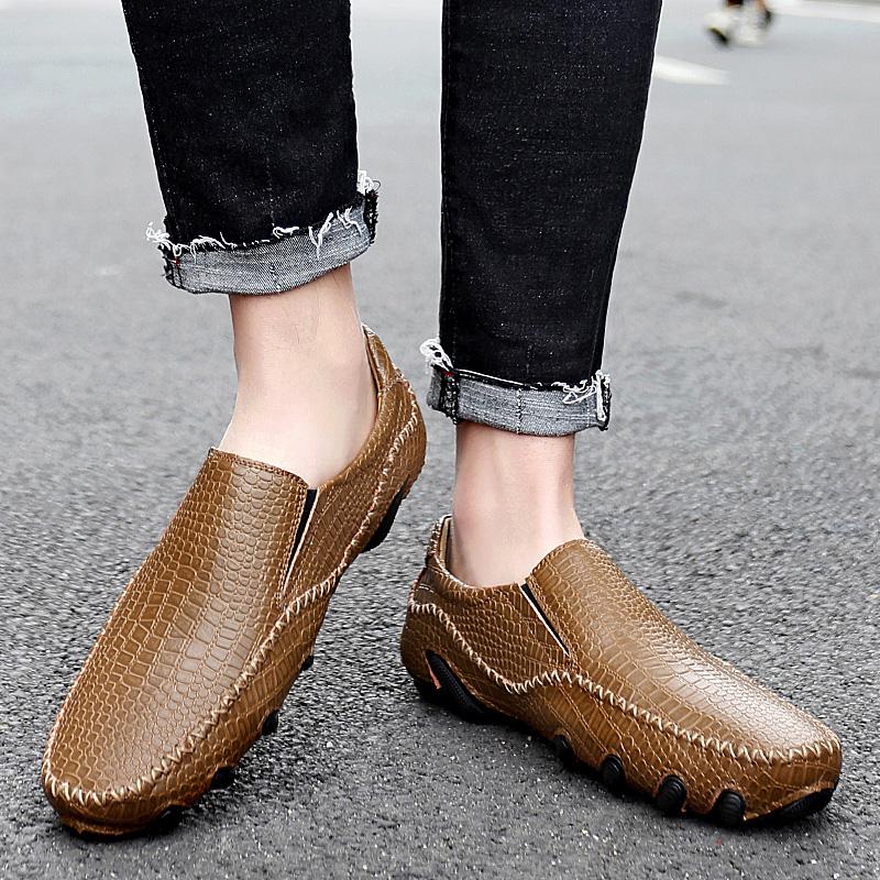 Fashion New Fashionable Men's Comfortable Octopus Bean Shoes Spring Men's Classic Style Breathable Non Slip Soft Bottom Loafers Shoes