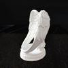 White Resin Carved Figure Candle Holder Decor  Outdoor Courtyard Corner Accent Decor