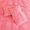 3/4PCS Winter Warm Plush Duvet Cover Pink Mink Velve+fluffy Flannel Quilt Cover Queen King Size Luxury Double Bed Bedding Set