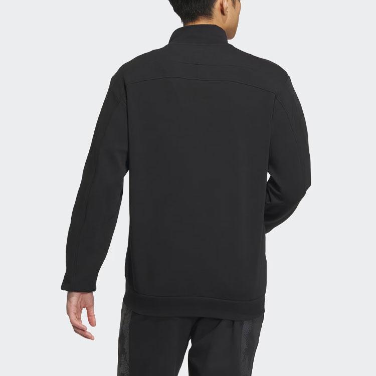 Adidas X Qi Baishi Collaboration SS24 vzor Tištěný Sportovní Ležérní Stojánek Bunda s dlouhým rukávem Bunda Pánská Bunda Černá JF0788