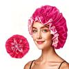 Double-layer Satin Lace Nightcap - Silk Imitation Hair Protection Cap