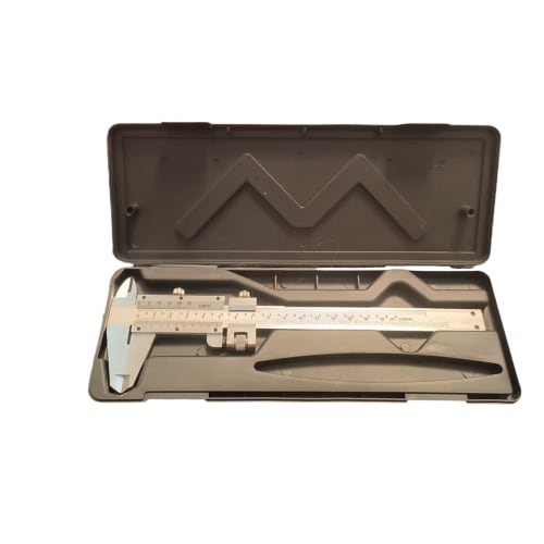 150mm Carbon Steel Caliper with Storage Case, Metric and Imperial Calipers, High-Precision Measuring Tool