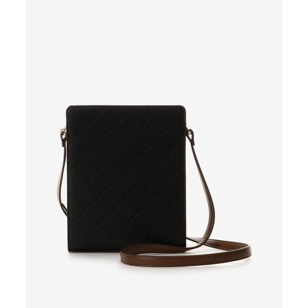 Embossed Monogram Square Shoulder Bag