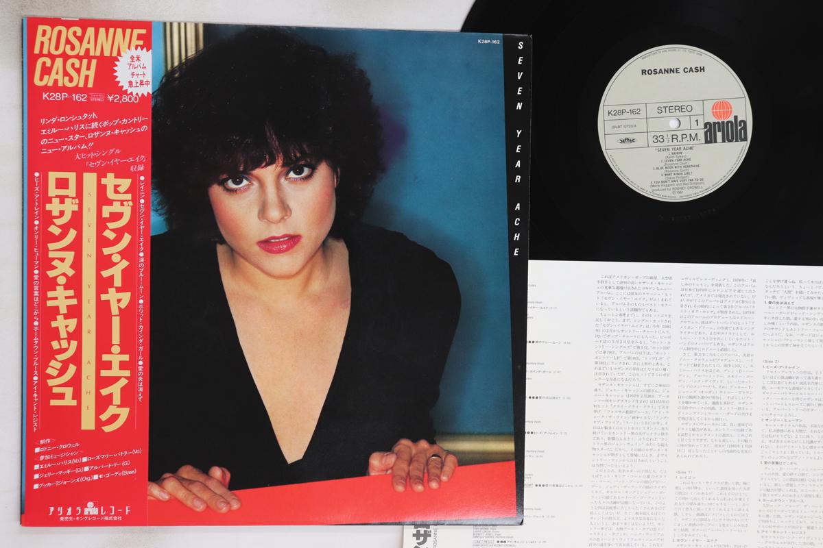 

LP Record ROSANNE CASH - Seven Year Ache K28P162 ARIOLA 1981 Japan Obi Rock Used