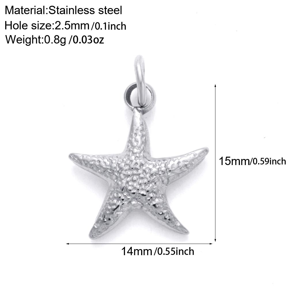 stainless steel Zircon Pendants women Necklace for choker Women DIY Pendant shell Starfish Conch charms necklace women Zircon