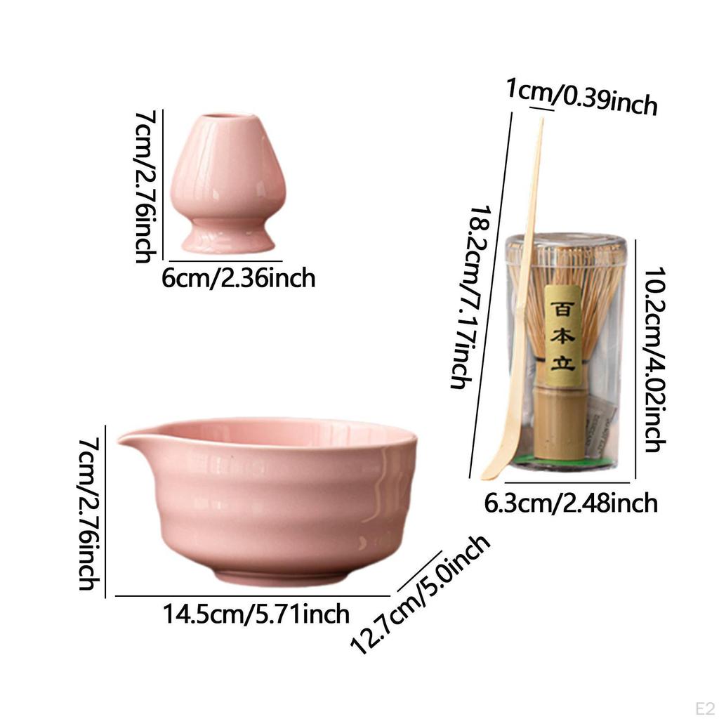 Ceramic Matcha Tools Set with Bowl And Accessories for Home Dining