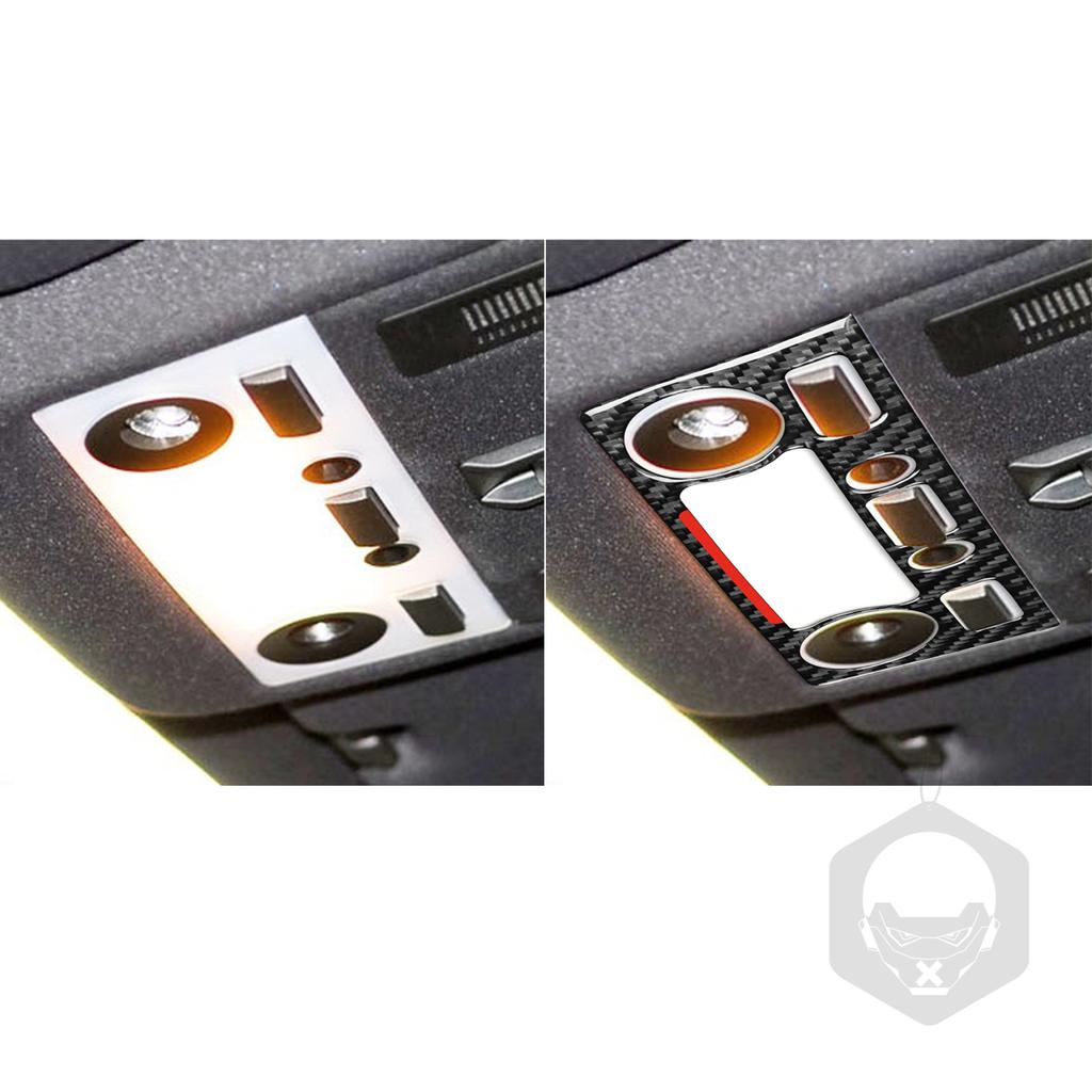 For BMW 5 Series E60 2004-2007 Real Carbon Fiber Front Roof Light Switch Button Panel Cover Car Interiors Accessories