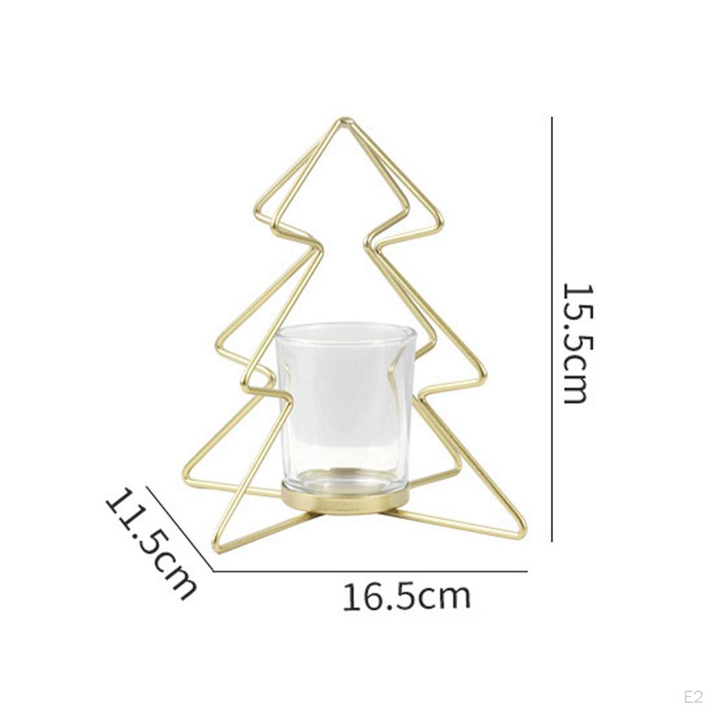 Christmas Candle Holder, Xmas Tabletop Tealight Holders, Stand Candlestick, for