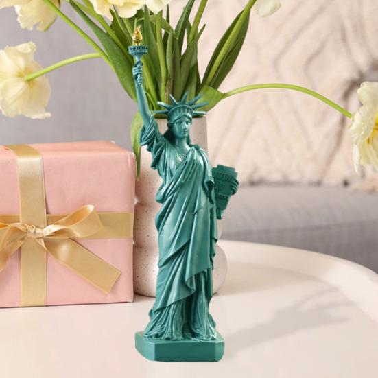 Tischstatue Freiheitsstatue Harz Freiheitsgöttin Figur USA Stil Göttin