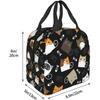 Lustige Katze Isolierte Lunchtaschen Kühltasche Organizer Taschen Wiederverwendbare Lunchbox für Frauen Mädchen Outdoor Arbeit Picknick Schule