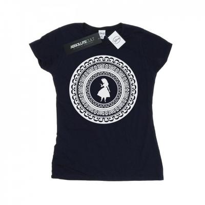 Womens/Ladies Alice In Wonderland Circle Cotton T-Shirt