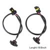Marloo LED Fog Lights Lamp Adapter Wires For 2010 and up Jeep Wrangler JK 9005 9006 to 5202 2504 H16