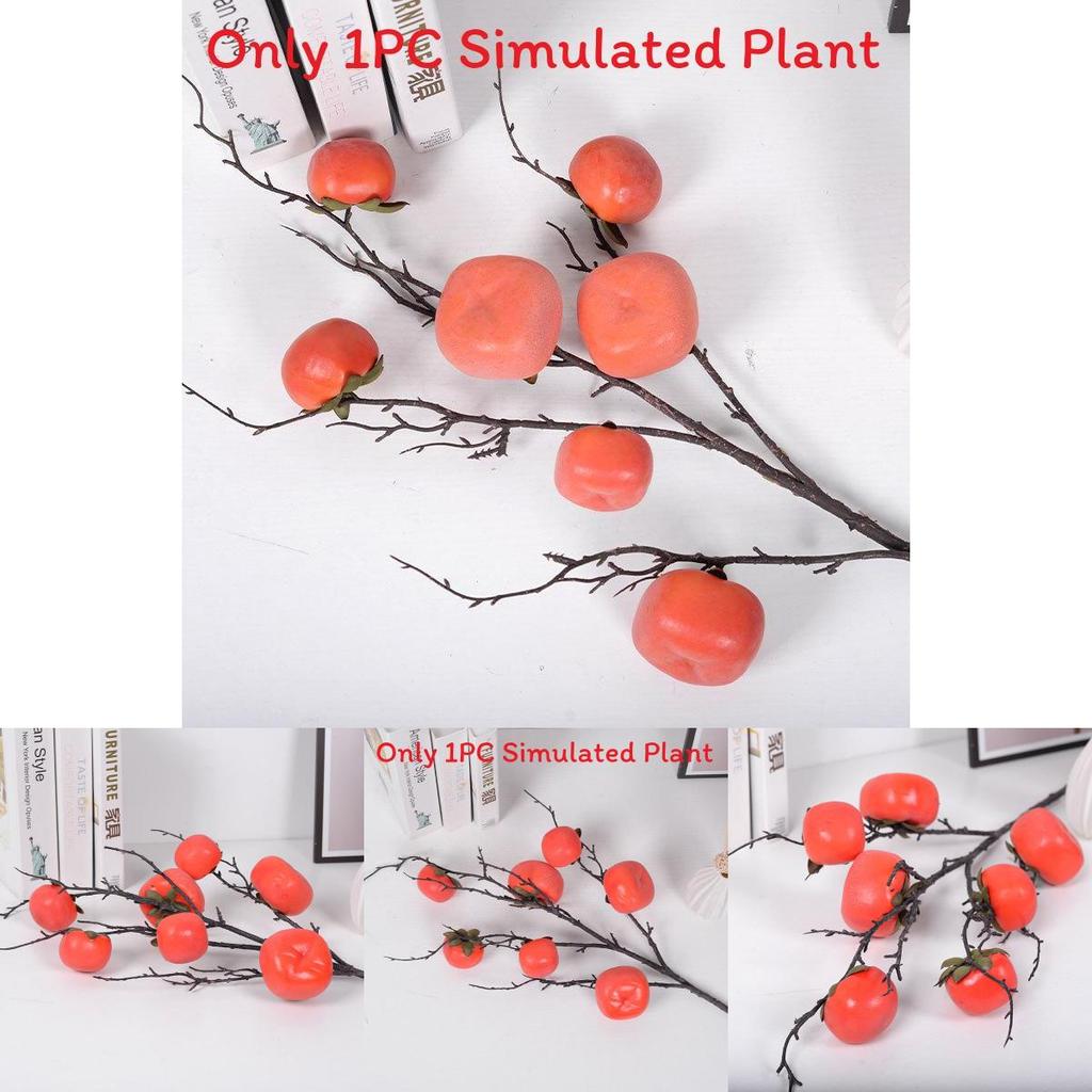 Faux Persimmon Fruit Decor For Wedding And Home Styling With Realistic Design