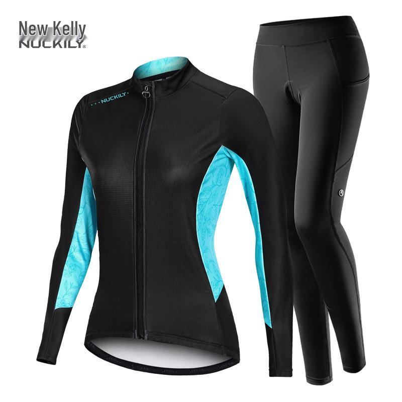 Damen Fleece Radanzug - Winterstil Langarm für Mountain- & Rennradfahren