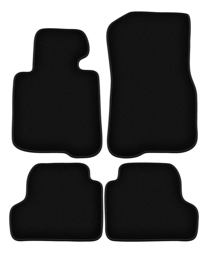 BASIC Black Velour Floor Mats For: BMW 4 F32 Gran Coupe (2013-)