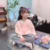 Girls Spring Autumn Long Sleeve Sweatshirt Cute Peter Pan Collar Polo Top Fashionable Kids Casual Shirt
