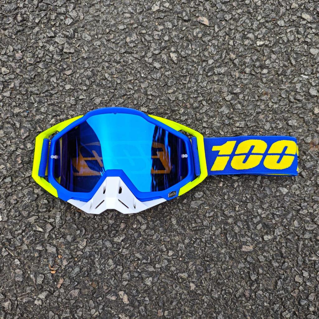 Occhiali da sole da moto classici per fuoristrada all'aperto 100% per la guida, occhiali protettivi per casco resistenti al vento e alla sabbia, equipaggiamento fresco per mountain bike