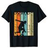 Funny Squash Player Gift Tennis Retro Team T Shirts Graphic Cotton Streetwear Short Sleeve Birthday T-shirt Mens Clothing