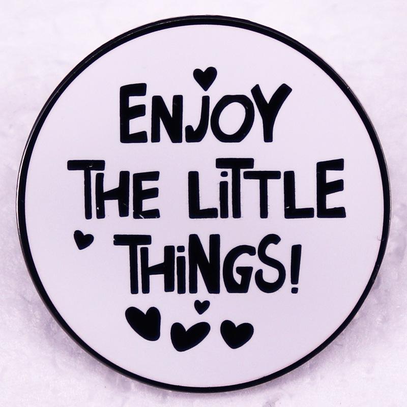 Enjoy Little Things Brooch чёрный