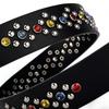 Belt, Men's Rivet Rhinestone Belt, Women's Needle Buckle Punk Fashion Trend High-end Full Diamond Belt