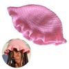 Girl Travel Fisherman Hat Sun Protective Hat Girl Photography Knitted Bucket Hat