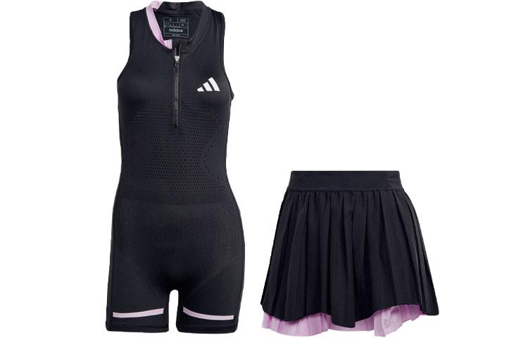 Adidas AEROREADY Two Piece Skirt Sets Women s Crew Neck Moderate Short IB6813 XXL