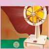 Educational Diy Wooden Electric Head-shaking Fan Kit For Kids Creative Invention Play