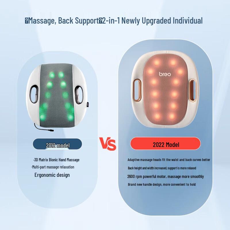 Breo Back3e Lumbar Massager Pillow
