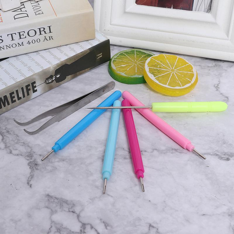 6Pcs Tweezer Quilling Needles Slotted Pen Tool Kit Quilling Paper Diy Set
