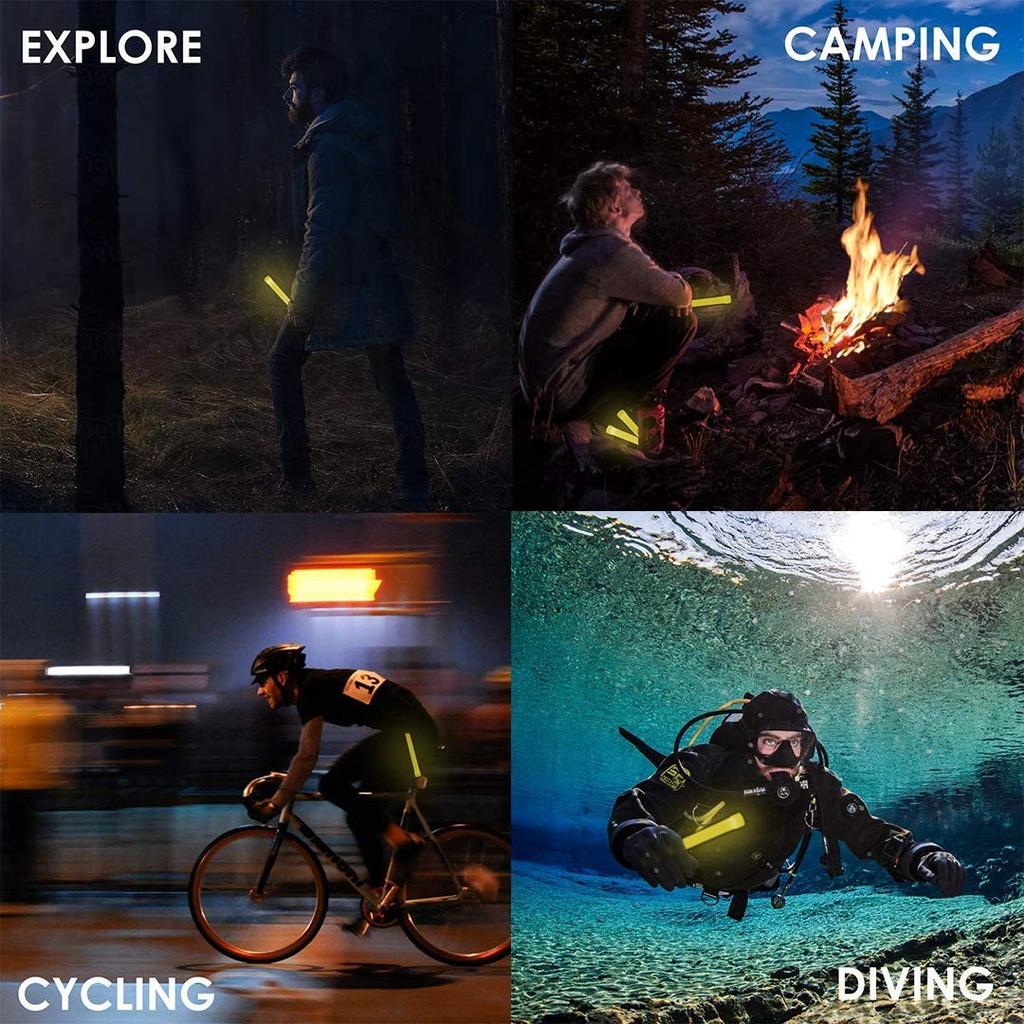 5 ks lze zavěsit svítící tyčinky rekvizity na párty Venkovní světelné nástroje 6 ml