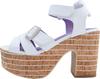 Yosuke Women's White Combination Sandals, Sizes 23.0cm-23.5cm, 4450044