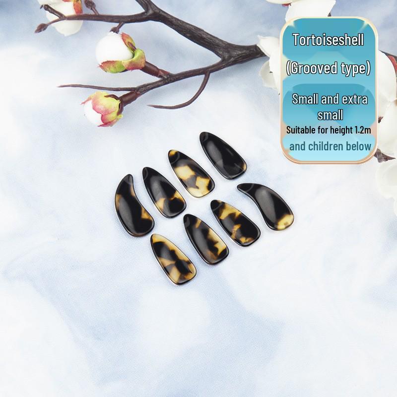 Children s and Adult Professional Guzheng Golden Cicada Double-Sided Curved Plectrum