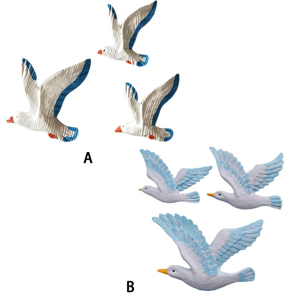 3pcs/set Nautical Elegance Beach Decorations For Home With Seagull Theme Sea Turtle Bathroom Decor
